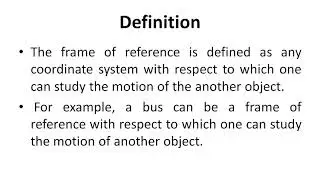 What is relativity and frames of reference