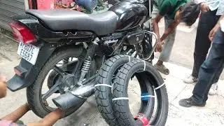 स्प्लेंडर के लिए मोटा टायर डालना चाहिए या पतला टायर डालना चाहिए या नहीं how to Splendor big tyre