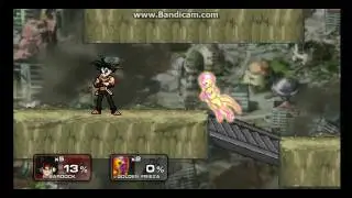 SSF2 0.9b Broken Bardock mod over Yoshi