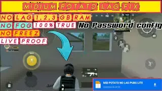 #Pubg lite lag fix | Midium potato graphics  | how to fix lag in pubg lite #potatographicspubglite