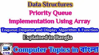 what is Priority Queue?? Types of priority Queue.||Enqueue,dequeue and display operation in pq