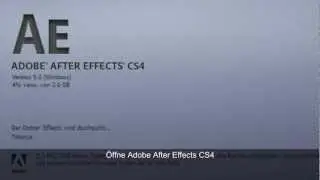 Adobe After Effects Tutorial GERMAN - Effekte installieren