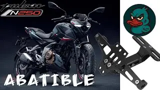 INSTALANDO PORTAPLACA ABATIBLE | PULSAR N250 | ARIAS