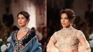 ICW 18 Fashion Show - Ramp Walk on Anju Modi designs