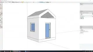 How to draw a simple house in 10 minutes with Sketchup 🏠