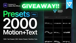 2000+ Presets Pro for After Effects | GIVEAWAY