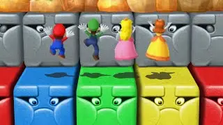 Mario Party 10 - Minigames - Mario vs Luigi vs Peach vs Daisy (Master CPU)