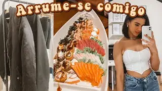 Arrume-se comigo para um jantar🍱🥢