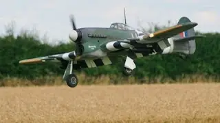 LARGE 1/5th SCALE RC HAWKER TYPHOON - CHRIS AT WILLIS WARBIRDS - 2014