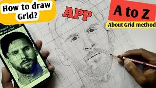 Draw perfect outline using grid method ।। Fully Explained ।। How to calculate grid ?