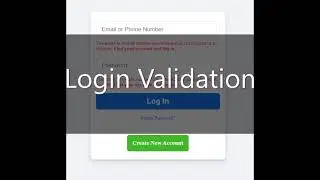 create validation on login form if password or username is empty using javascript