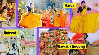 Vlog : Day 1 of Navratri ! Haircut ! Garba ! Navratri Shopping !