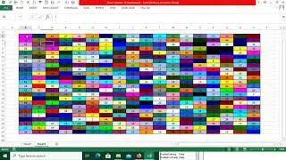 Excel cell color change according to value