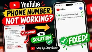 YouTube Phone Verification NOT WORKING? FIXED! | Youtube channel verify phone number not working