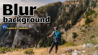 Blur Background in Photoshop - How To Blur Background #Shorts