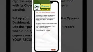 #43 How to run tests in parallel in Cypress