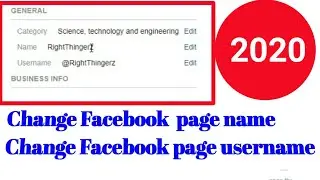 How to change facebook page name | How to create usename on Facebook | How to change facebook 