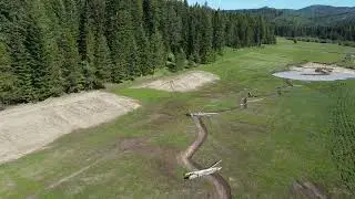24-05-16 #8 No Fence Wetlands Drone Flight First Spring Construction & Planting Completed Fall 2023.
