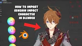 How to import genshin characters in blender