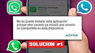No se puede instalar esta aplicacion porque otro usuario ya ha instalado una version no compatible