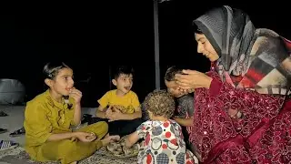 your mother alone and her four children.the joy of being together and the fear of going