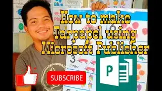 How to create Tarpapel using Microsoft Publisher || Tutorial ||Video #17
