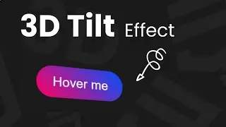 3D Tilt Button Effect with Tilt.js in Just 3 Minutes | CSS Button Tutorials