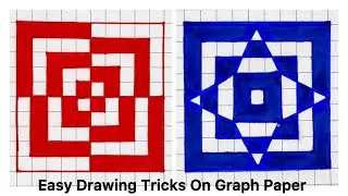 Easy 3D Optical Illusion Drawing Tricks On Graph Paper ✍🏻 Step By Step Tutorial ✏️