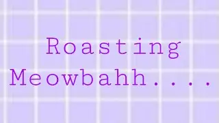 Roasting Meowbahh…