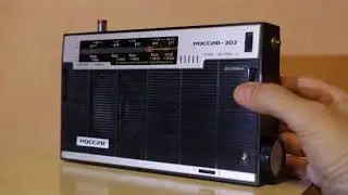 Радиоприёмник Россия-303, приём на средних волнах (№1, до профилактики)