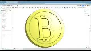 Onshape Tutorial - Bitcoin 3D Model Beginner Tutorial