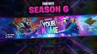 FREE FORTNITE (SEASON 6) BANNER TEMPLATE - PHOTOSHOP DOWNLOAD