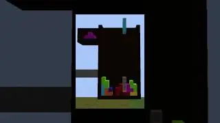 Stickspin in Tetris but I Animated it in Minecraft (short ver.) #minecraft #tetris
