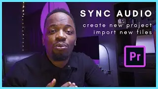How to sync audio in Adobe Premiere Pro