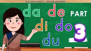 MATUTONG BUMASA NG ABAKADA- DA DE DI DO DU PART 3-  FOR BEGINNERS, KINDER, GRADE 1|  Teacher Share's