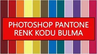 PHOTOSHOP PANTONE KODU BULMA