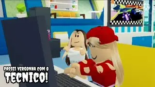 Passei vergonha com o técnico 😕#comedia #roblox