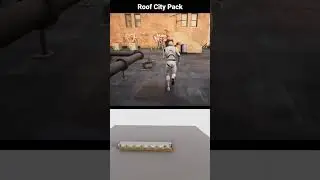 Roof City Pack in Unreal Engine * Breakdown and walking through the scene. #3d #unrealengine #ue5