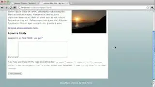 Wordpress Theme Design Course: Comments - Part 1