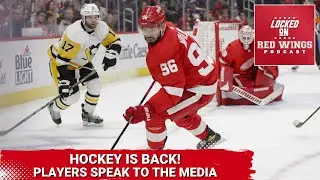 Red Wings Top Line for Preseason Game 1 Confirmed | Training Camp Media Availability Reactions