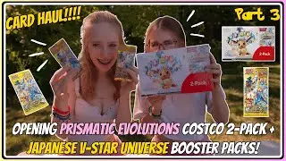 Card Expo Haul!!! Opening Prismatic Evolutions 2 Pack + Japanese V-Star Universe Packs!! Part 3
