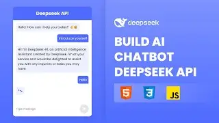 Build AI Chatbot with Deepseek API | Chatbot AI HTML CSS & JavaScript