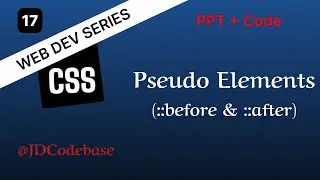 Pseudo Elements (::before & ::after) – CSS Tutorial for Beginners | Web Dev Series | JDCodebase