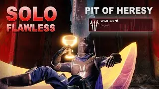 Solo FLAWLESS Pit Of Heresy [Hunter] / Соло без смертей Яма Ереси Destiny 2