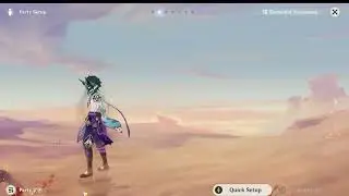 Xiao Yanfei Kazuha Yelan new party animation in the desert | Genshin Impact 4.0