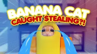Banana cat Caught stealing?! #roblox #trending
