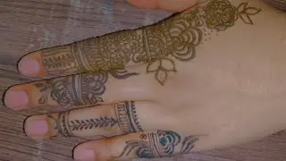 Finger mehendi design, Easy and simple mehndi design