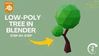 Blender Low Poly Tree Tutorial | Step by Step Tutorial | 3DWKRAKEN