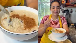 Arroz con leche de coco cremoso