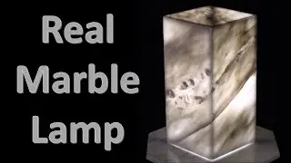 Carrara Marble Lamp- 100% Real Stone